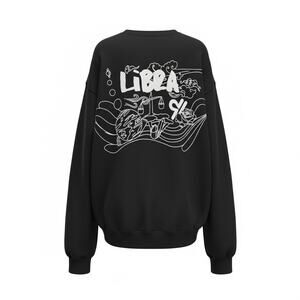 Good American Libra Black Sweatshirt Size 3 NEW